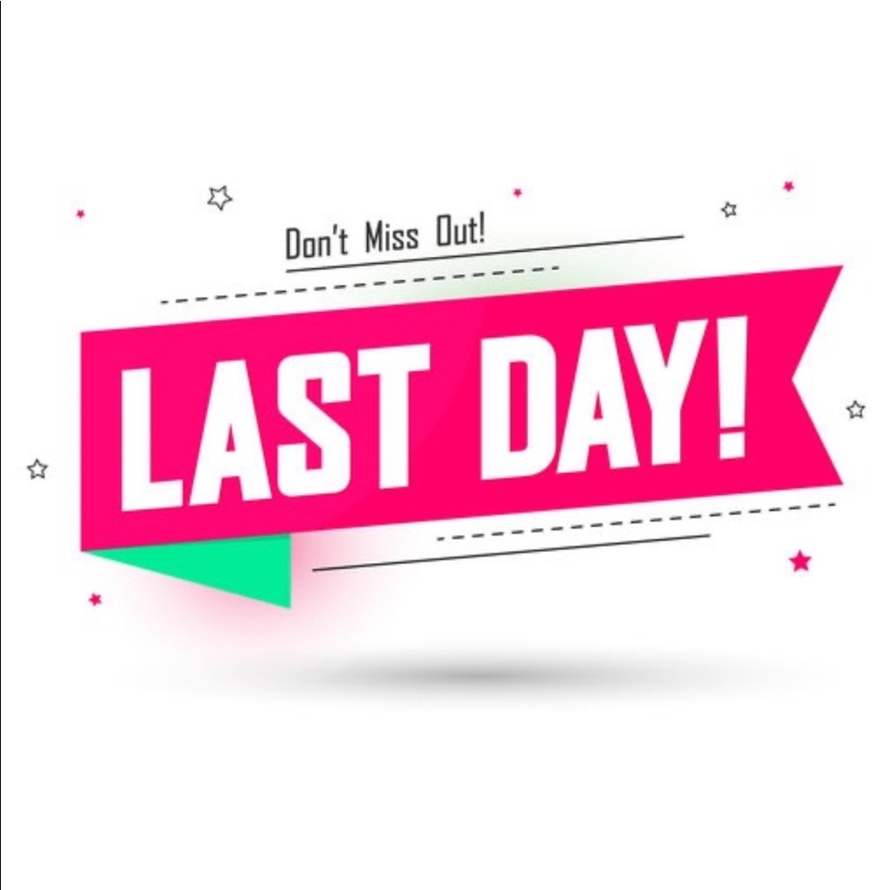 Last day sale!